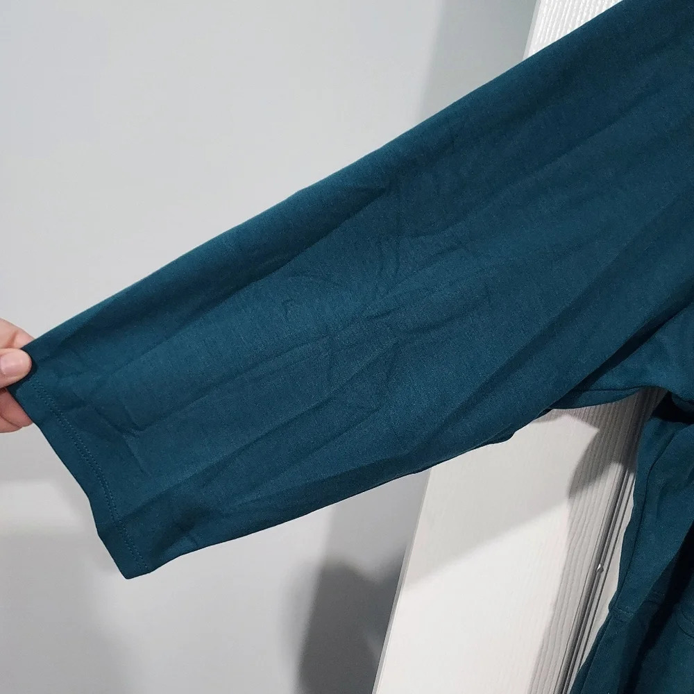 J. Jill Wearever Collection Tidewater Blue Double Face Jersey Sheath Dress in 2X - Picture 7 of 15